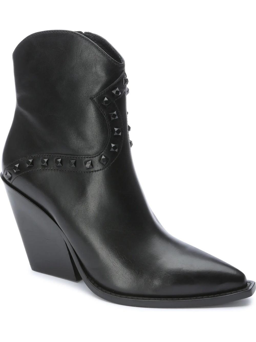 New Ash Boy Bis Bootie in Black Leather Size 35